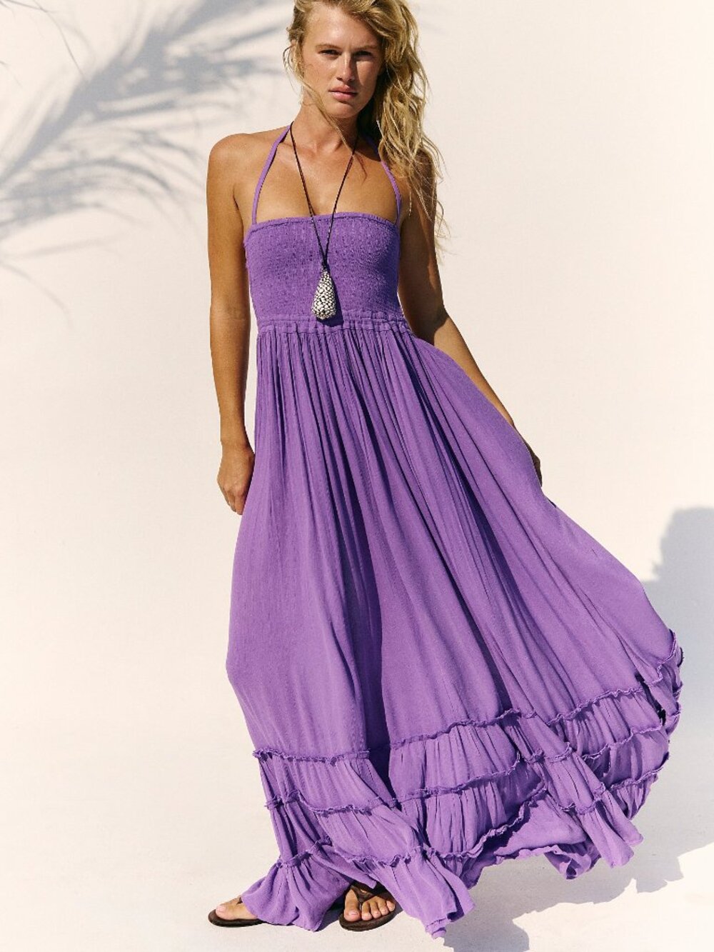 Free People Extratropical Maxi Dress Orchid Pavilion